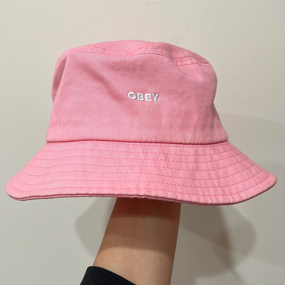 Obey Pink Bucket Hat